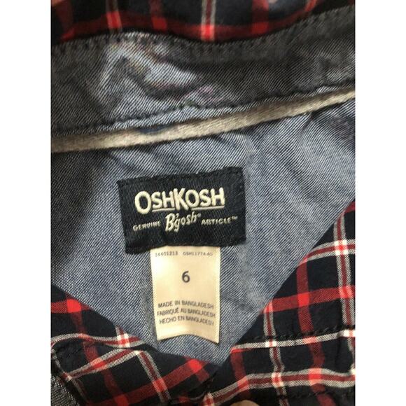 Calvin Klein Jeans Boys Khaki Shorts & Osh Kosh Button Up Shirt size 6 - Picture 4 of 11